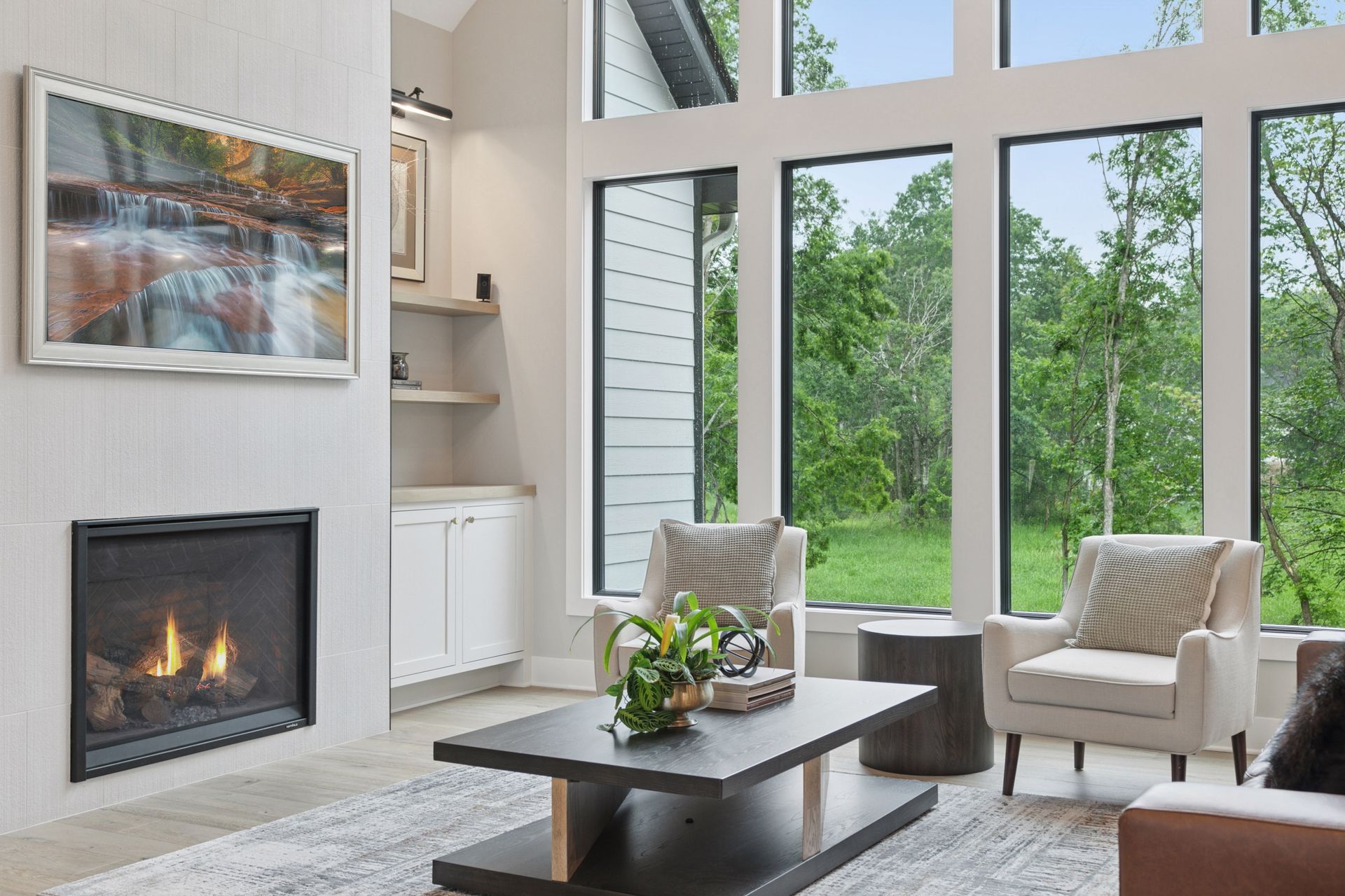 Fireplace and built-ins